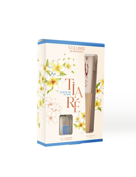 ÉDITION LIMITÉE - LES ESTIVALES - Coffret Eau Fraîche & Éventail Fleur de Tiaré