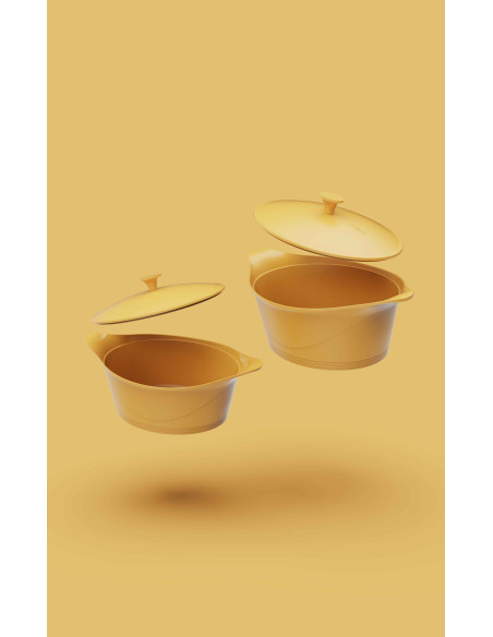 Incroyable Cocotte COOKUT 24 cm Mangue Édition Limitée – 4,5L | Sans PFAS, tous feux