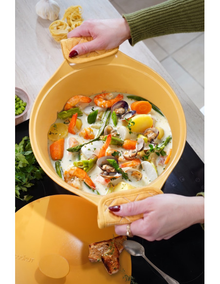 Incroyable Cocotte COOKUT 24 cm Mangue Édition Limitée – 4,5L | Sans PFAS, tous feux
