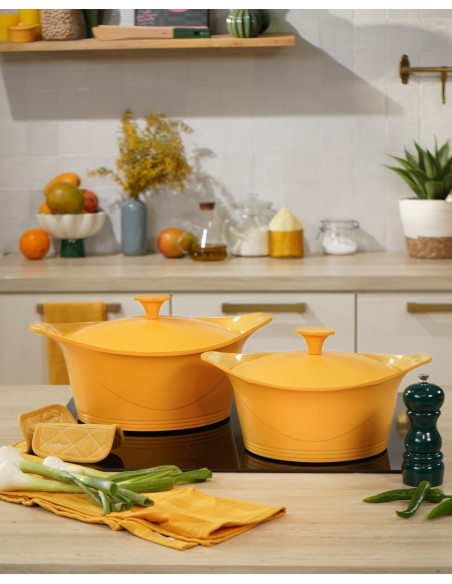 Incroyable Cocotte COOKUT 24 cm Mangue Édition Limitée – 4,5L | Sans PFAS, tous feux
