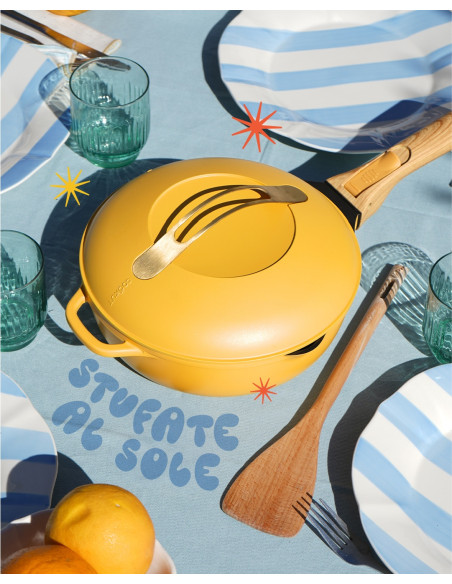 La Fabuleuse Poêle 8 en 1 – 28 cm – Mangue Édition Limitée – Cookut – Poêle 8 en 1 Sans PFAS Tous Feux
