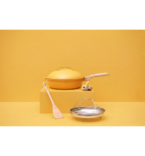 La Fabuleuse Poêle 8 en 1 – 28 cm – Mangue Édition...