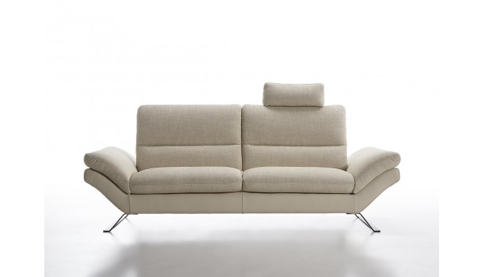 BRICE - Canapé 3 places, option pieds chromés