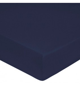 Drap housse UNI navy 2