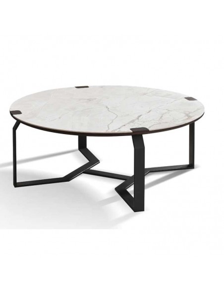 NORA - Table basse ronde céramique