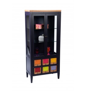 COLOR - Vitrine 2 tiroirs