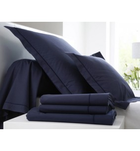 Taie d'oreiller UNI navy