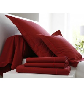 Drap housse UNI rubis