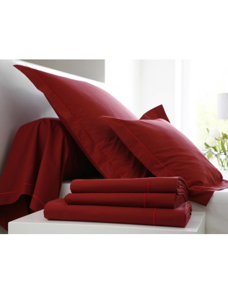 Drap housse UNI rubis
