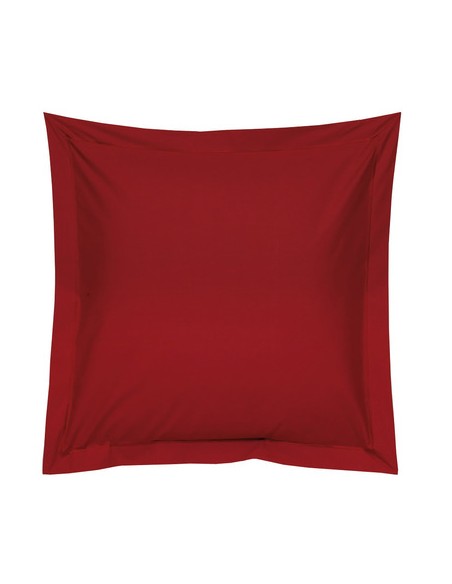 Taie d'oreiller UNI rubis