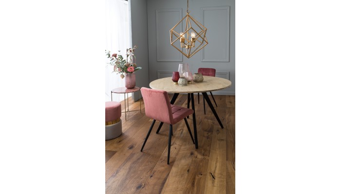 LEON - Table basse marbre rose petit modèle