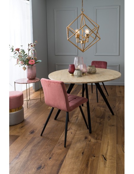 LEON - Table basse marbre rose petit modèle
