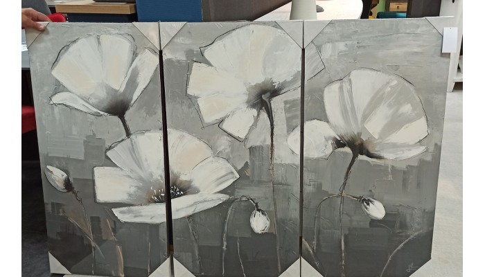 TRIPTYQUE - Fleurs blanches