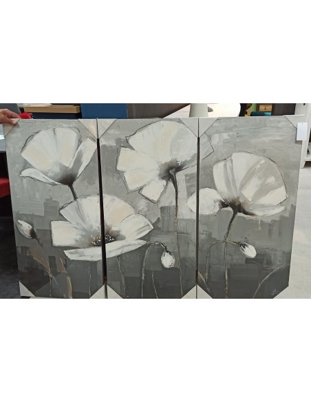 TRIPTYQUE - Fleurs blanches