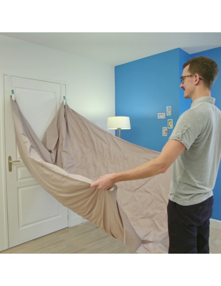 HOPOLI - Enfile-couette pour porte à recouvrement