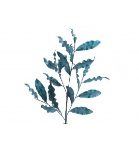 Tige feuille flora bleu h112