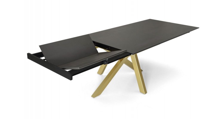 LUNE - Table extensible pied or