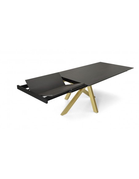 LUNE - Table extensible pied or