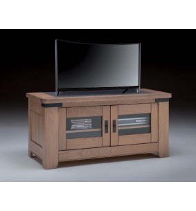 BRONZE - Meuble TV 2 portes 