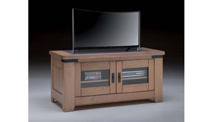 BRONZE - Meuble TV 2 portes 