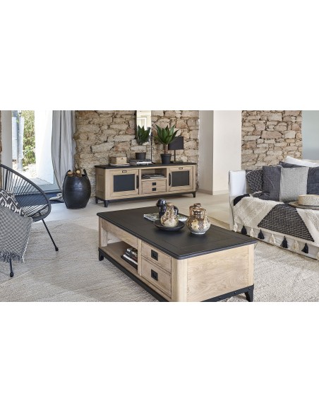 FACTORY - Table basse dinette 1 tiroir 