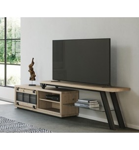 HARRY - Meuble TV 170 cm 1 porte coulissante 1 tiroir 
