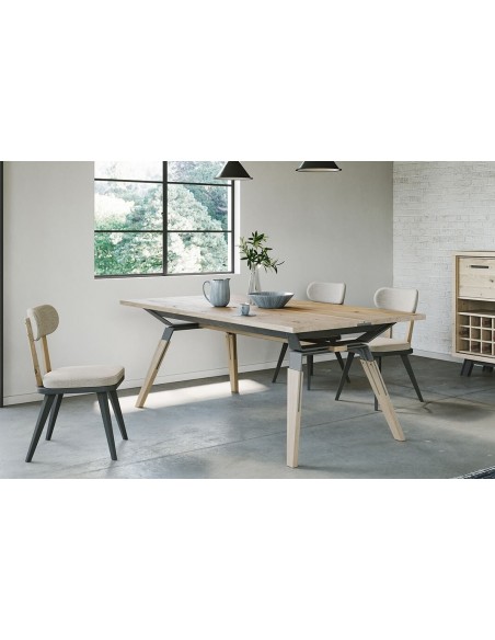 HARRY - Table 4 pieds métalliques allonges 60 cm 