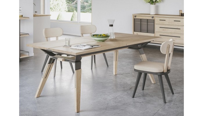 HARRY - Table 4 pieds métalliques allonges 60 cm 