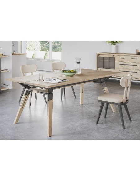 HARRY - Table 4 pieds métalliques allonges 60 cm 