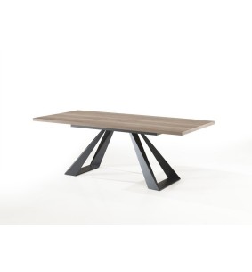MOUNT - Table droite fixe - pied métal 220 cm x 100 cm 