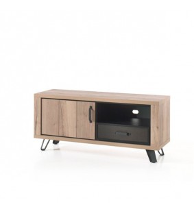 MOUNT- Meuble tv petit - 1 porte - 1 tiroir - 1 niche 
