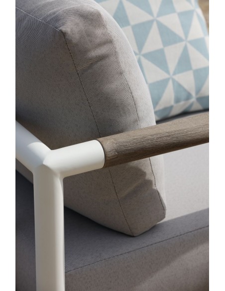 BASTINGAGE - Fauteuil d'extérieur blanc LES JARDINS
