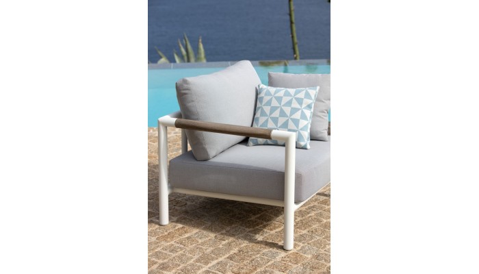 BASTINGAGE - Fauteuil d'extérieur blanc LES JARDINS