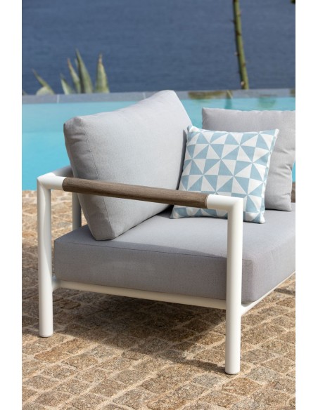 BASTINGAGE - Fauteuil d'extérieur blanc LES JARDINS