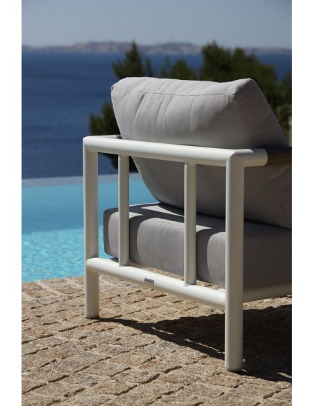 BASTINGAGE - Fauteuil d'extérieur blanc LES JARDINS