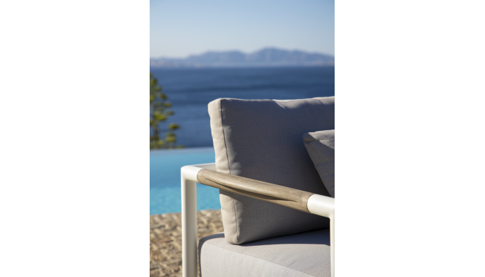 BASTINGAGE - Fauteuil d'extérieur blanc LES JARDINS