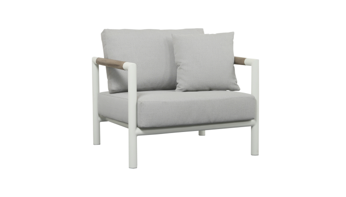 BASTINGAGE - Fauteuil d'extérieur blanc LES JARDINS