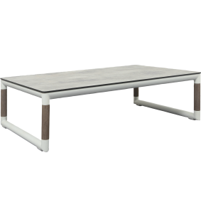 BASTINGAGE - Table basse d'extérieur HPL XL gris LES JARDINS