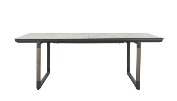 BASTINGAGE - Table de repas d'extérieur extensible gris LES JARDINS