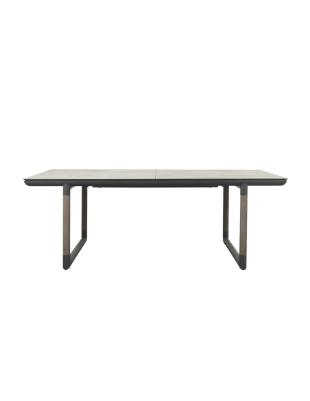 BASTINGAGE - Table de repas d'extérieur extensible gris LES JARDINS