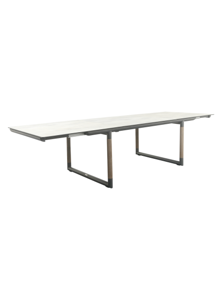 BASTINGAGE - Table de repas d'extérieur extensible gris LES JARDINS