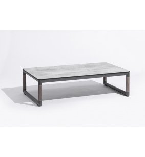 BASTINGAGE - Table basse d'extérieur HPL XL blanc LES JARDINS 2