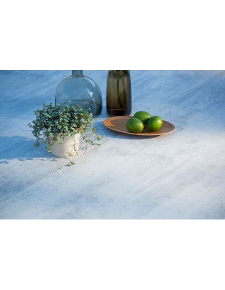 BASTINGAGE - Table de repas d'extérieur extensible blanc LES JARDINS