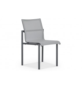 BASTINGAGE - Chaise d'extérieur gris LES JARDINS
