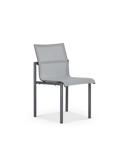 BASTINGAGE - Chaise d'extérieur gris LES JARDINS