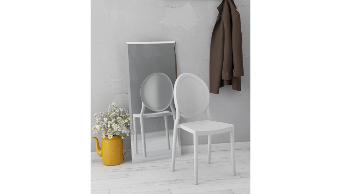 EON - Chaise en polypropylène empilable (lot de...
