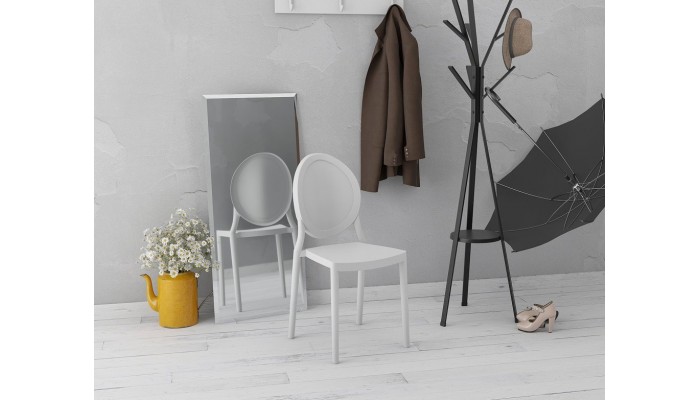 EON - Chaise en polypropylène empilable (lot de...