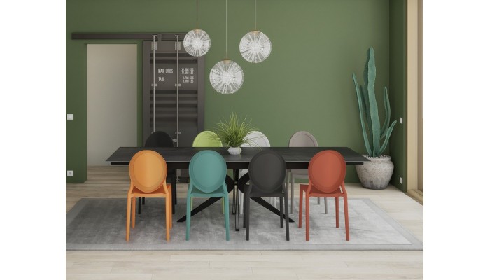 EON - Chaise en polypropylène empilable (lot de...