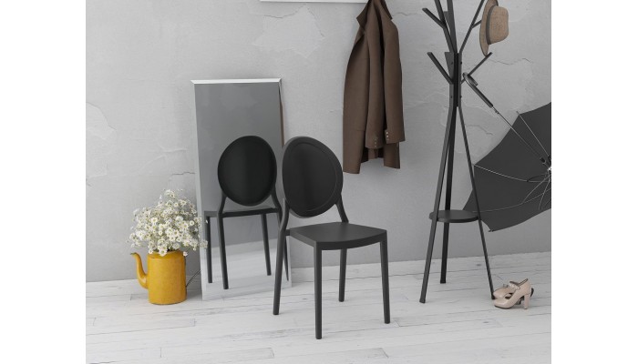 EON - Chaise en polypropylène empilable (lot de...