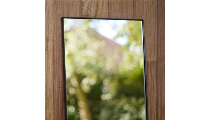 LUZ - Miroir outdoor XXL encadrement noir